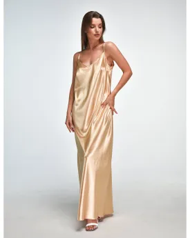 Gold Satin Nightgown