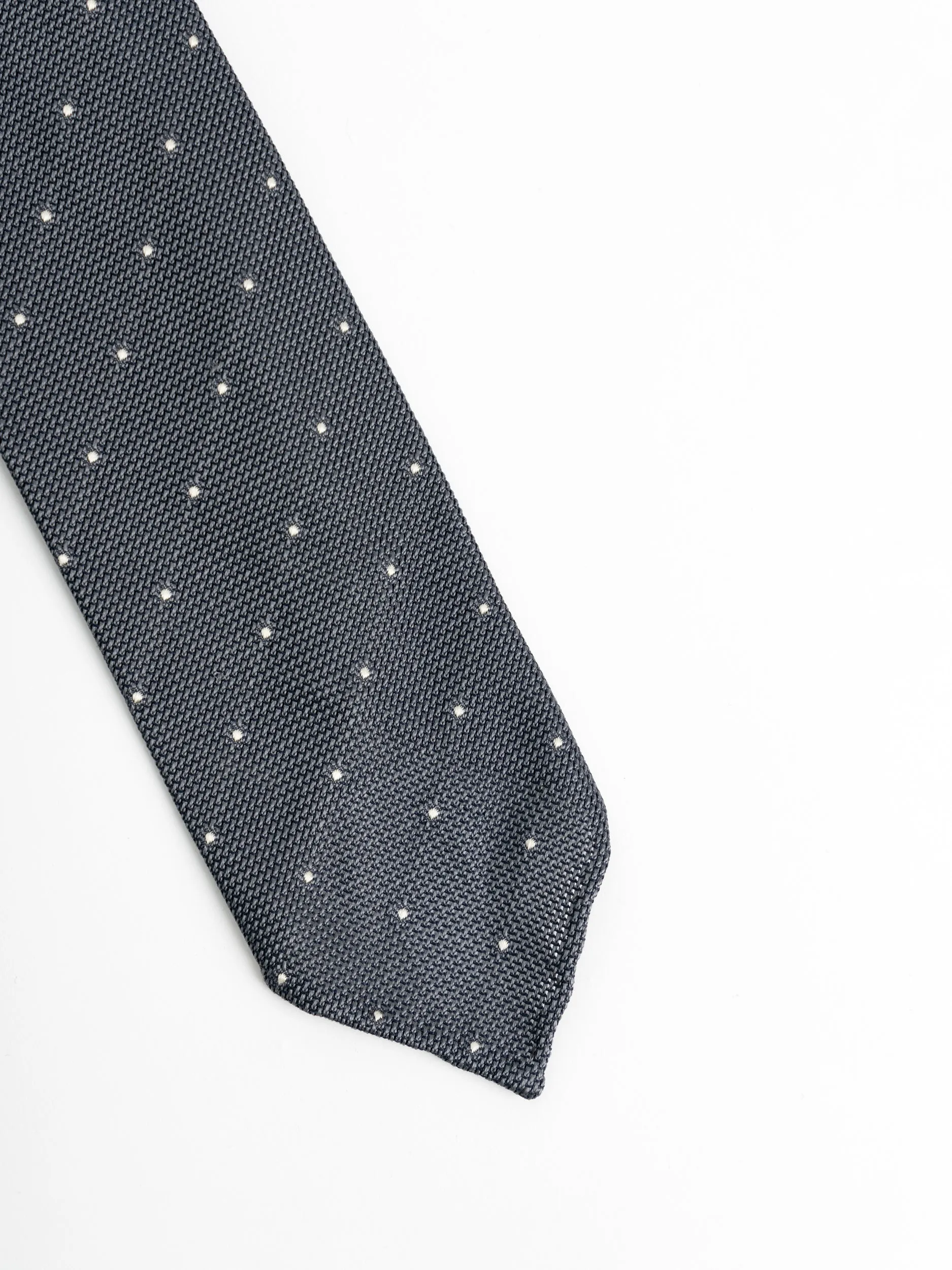 Grey/White Dotted Tie