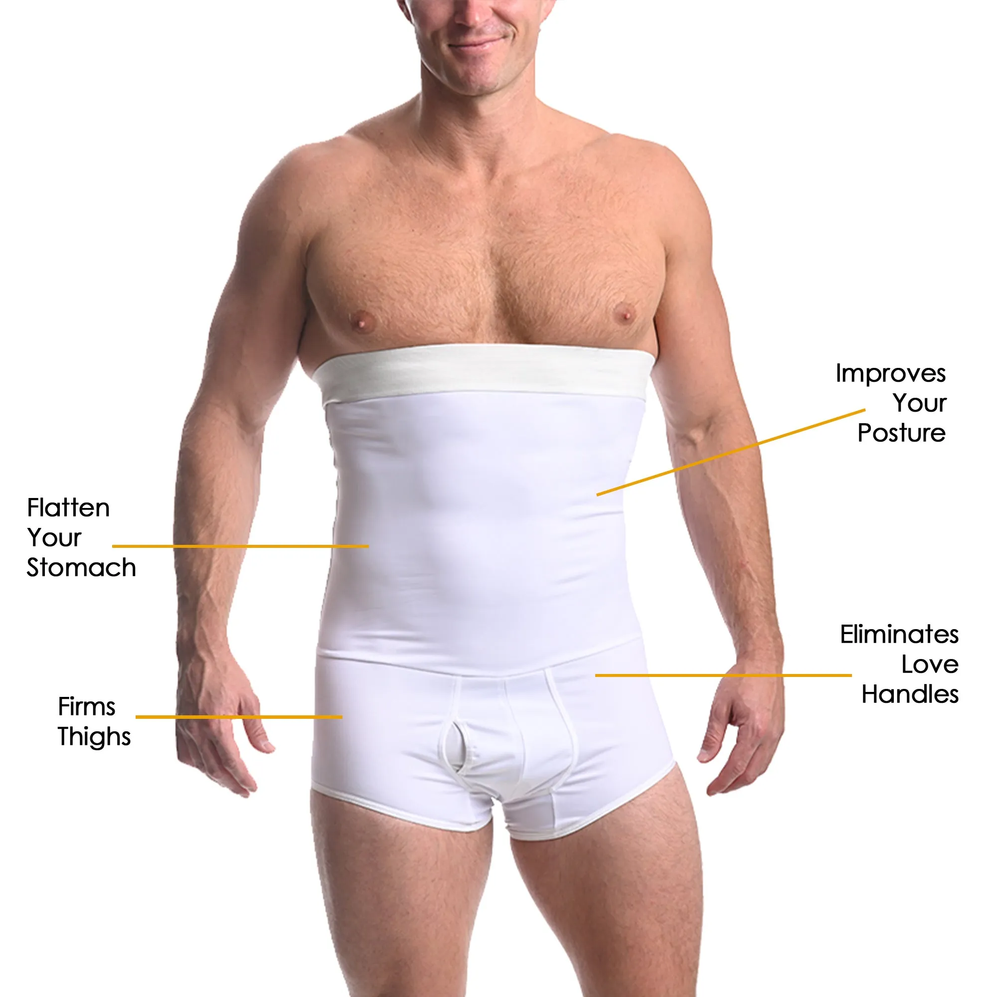Insta Slim Compression Hi-Waist 6inch Waist Brief 1BF6001