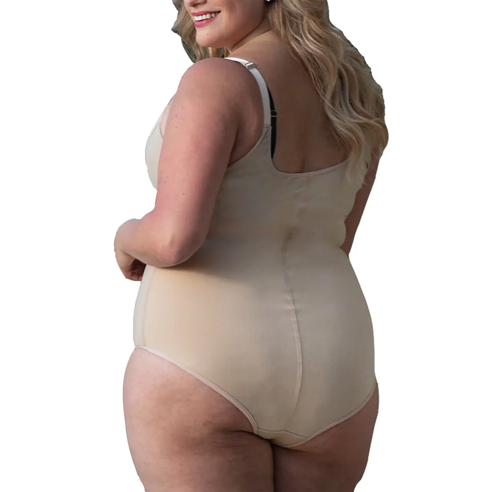InstantFigure Plus Size Undersbust Brief with adj Bra Straps WBBS009C