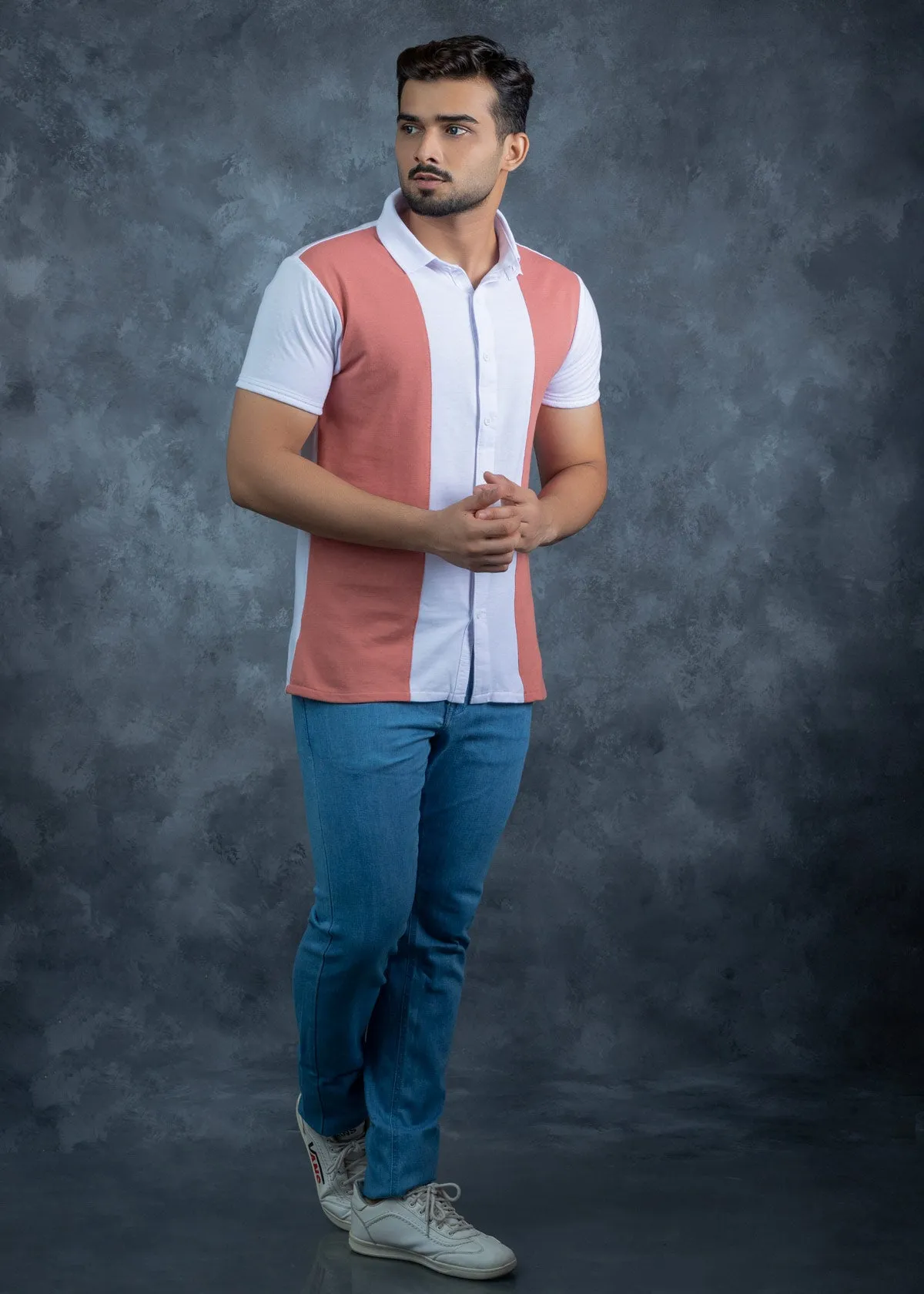 LCY | Tri-Tone Classic Collar Hybrid Shirt