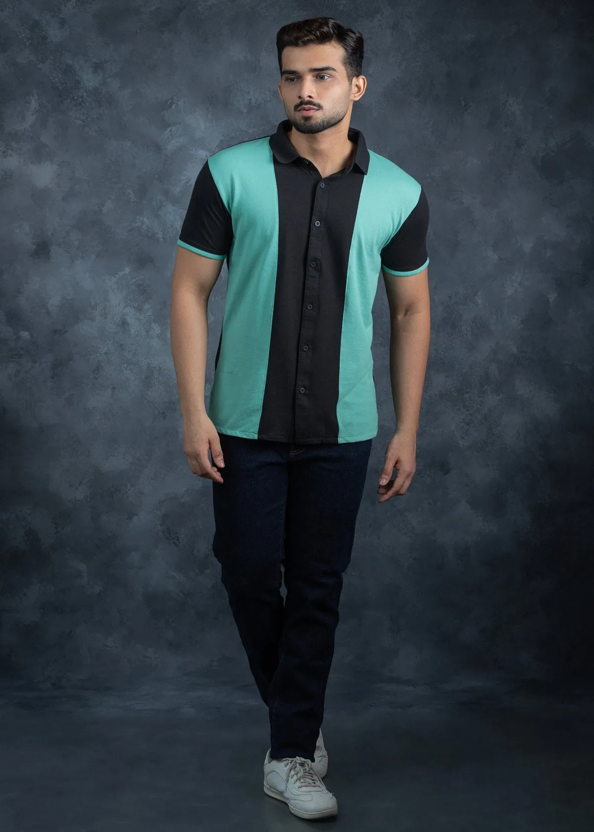 LCY | Tri-Tone Classic Collar Hybrid Shirt