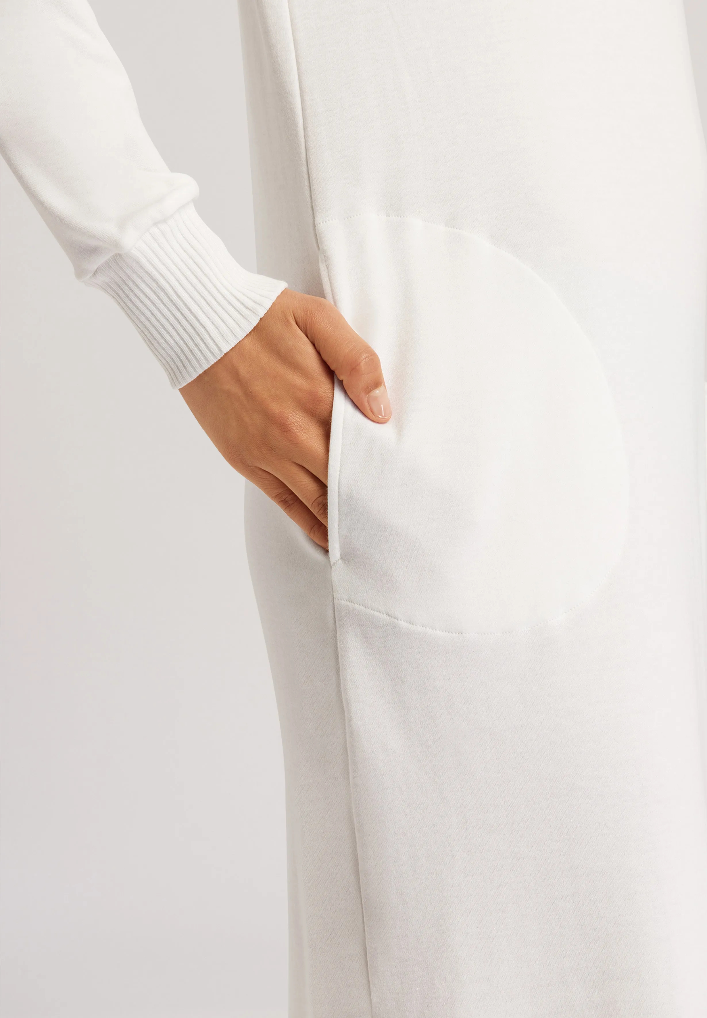 Loane High Neck Cotton Nightgown | Marshmallow 74972-1235