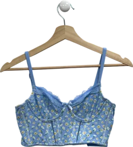 Lounge Blue Floral Sweet Lounge Bra UK 32A