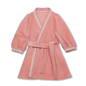 LUCINE - GIRLS DRESSING GOWN IN DUSTY PINK