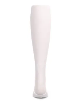 Memoi Sweet Heart Flocked Opaque Tights White