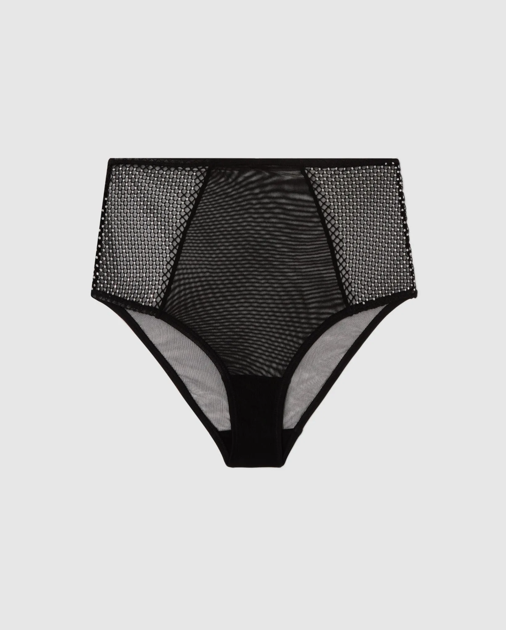 Mesh Highwaist Briefs Rhinestone
