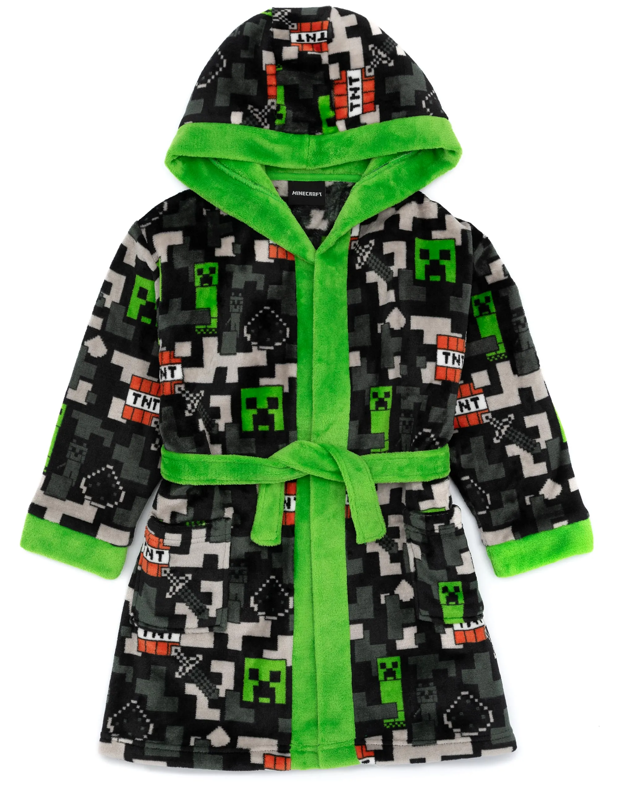 Minecraft Boys Creeper & TNT Dressing Gown