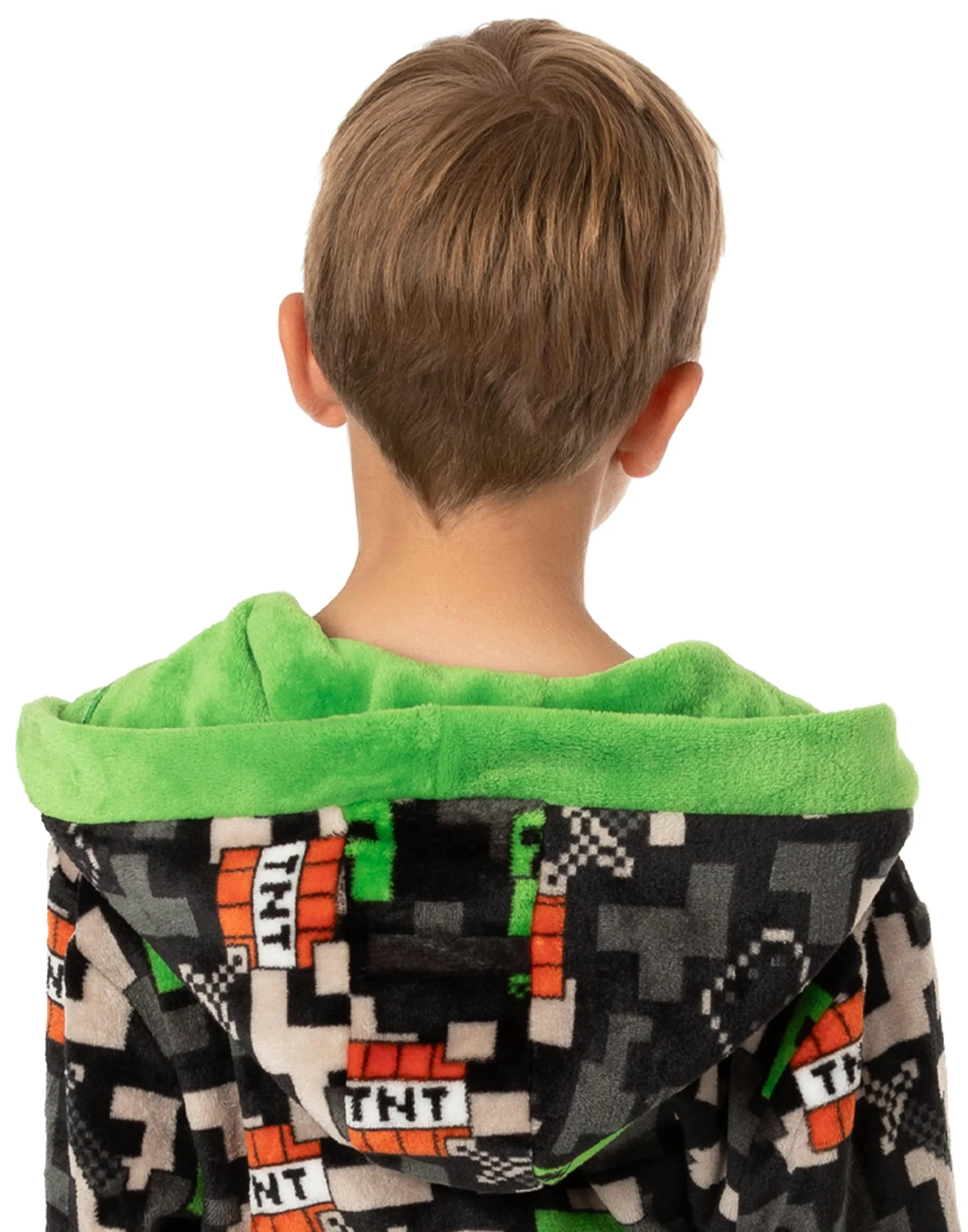 Minecraft Boys Creeper & TNT Dressing Gown