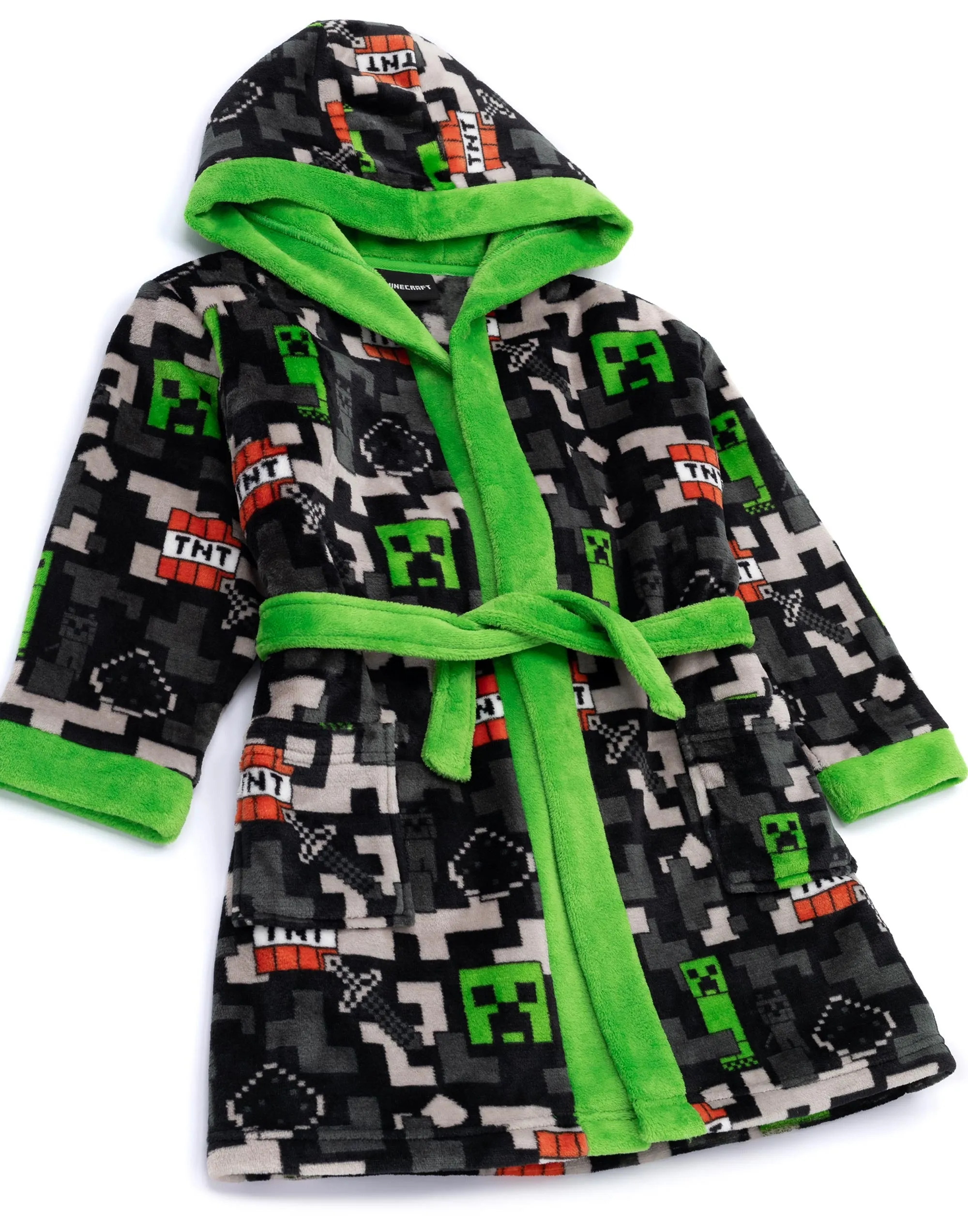 Minecraft Boys Creeper & TNT Dressing Gown