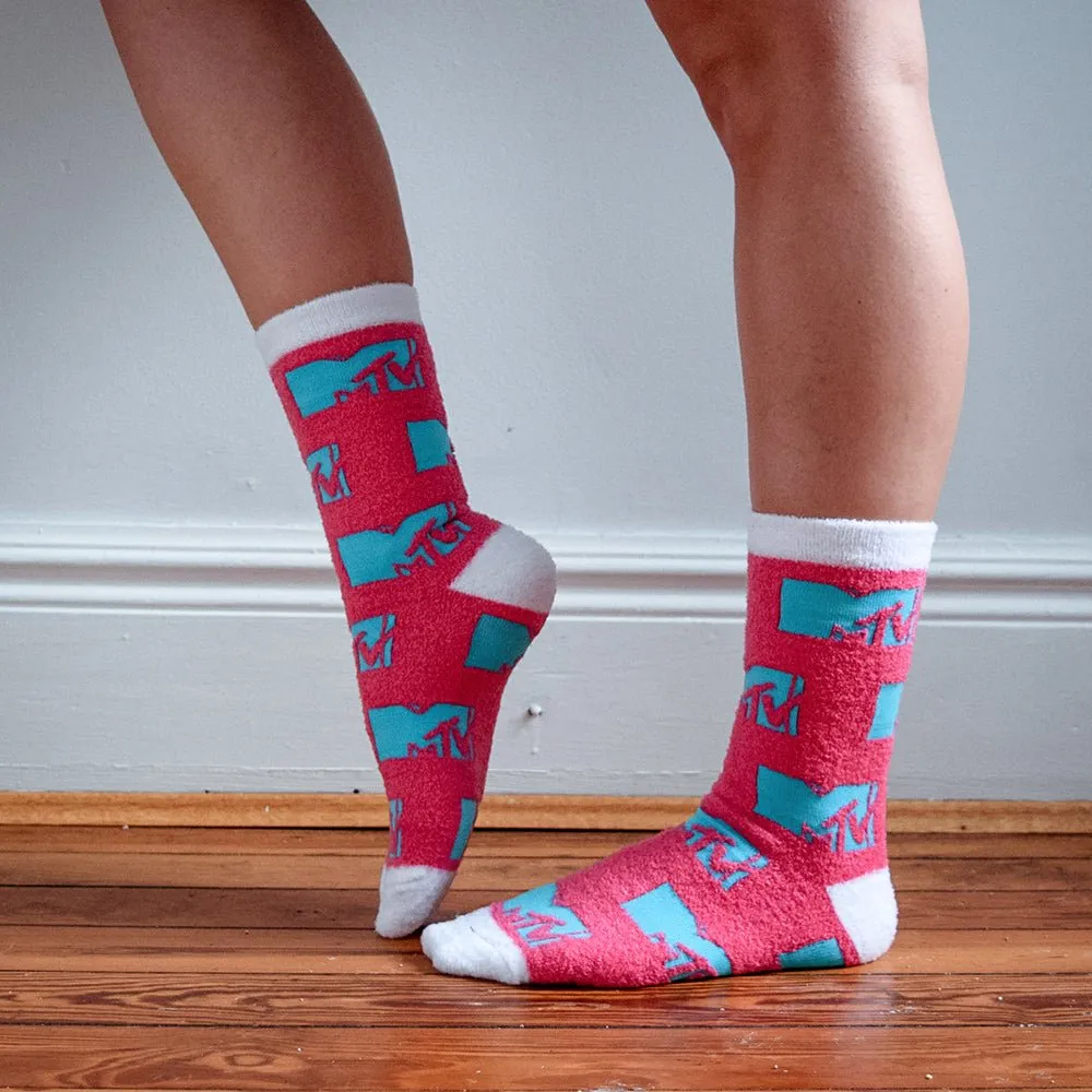 MTV Fuzzy Socks