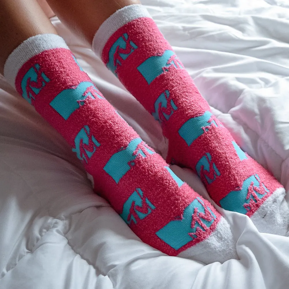 MTV Fuzzy Socks