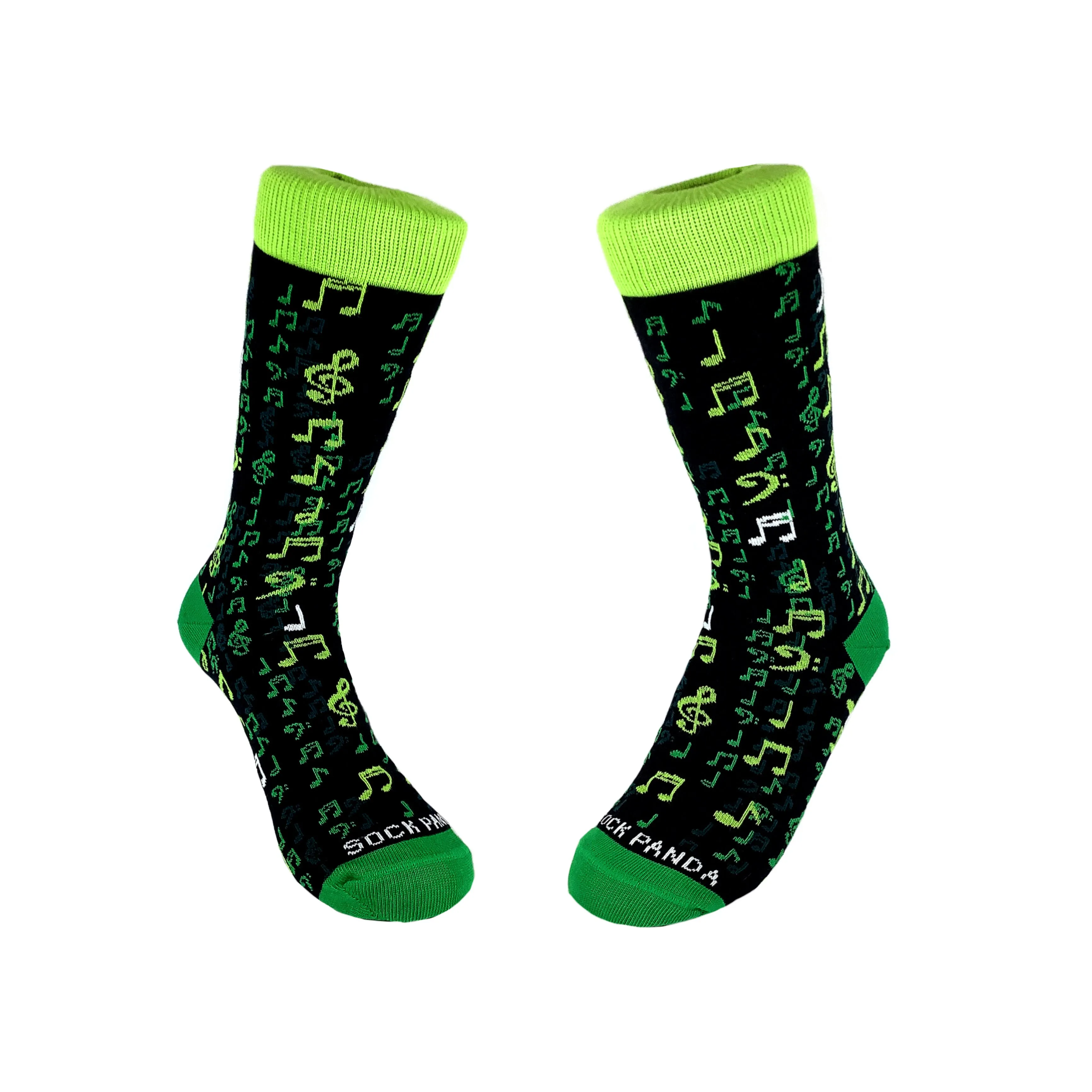 Music Note Matrix Socks from the Sock Panda (Adult Small -  Shoe Sizes 2-5)