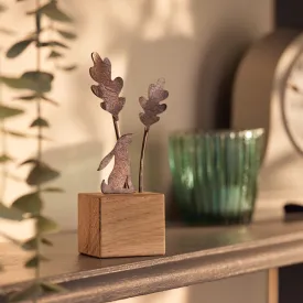Oak Gazing Hare Ornament