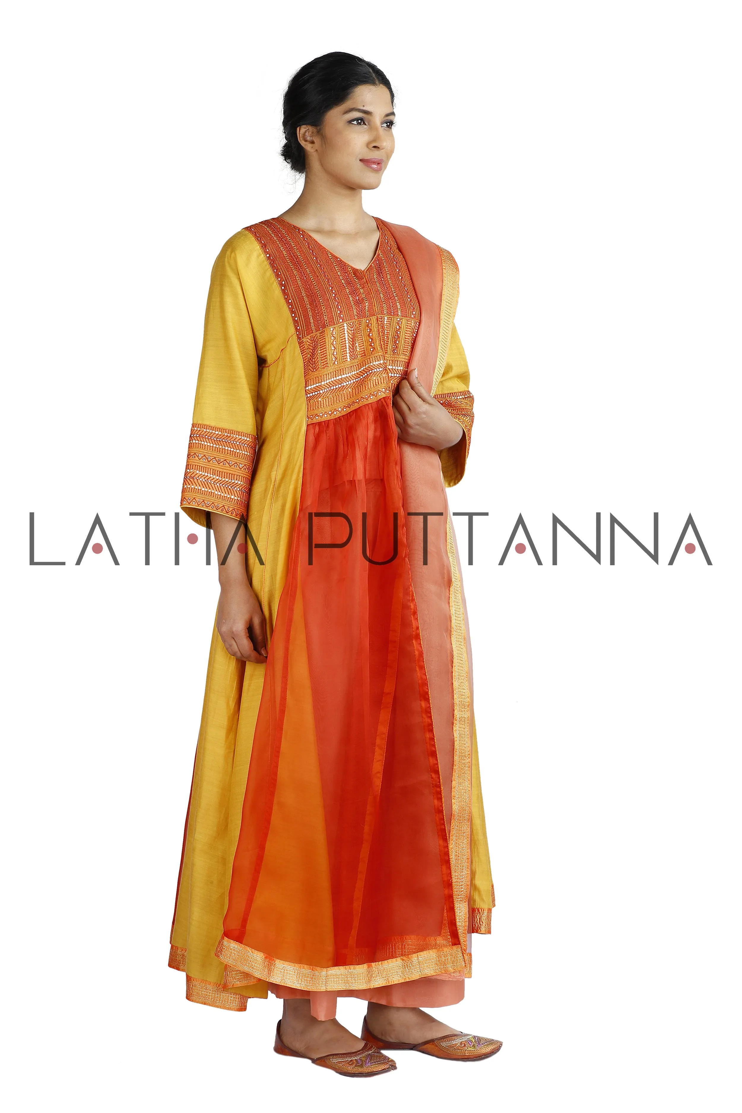 Orange & Yellow Salwar