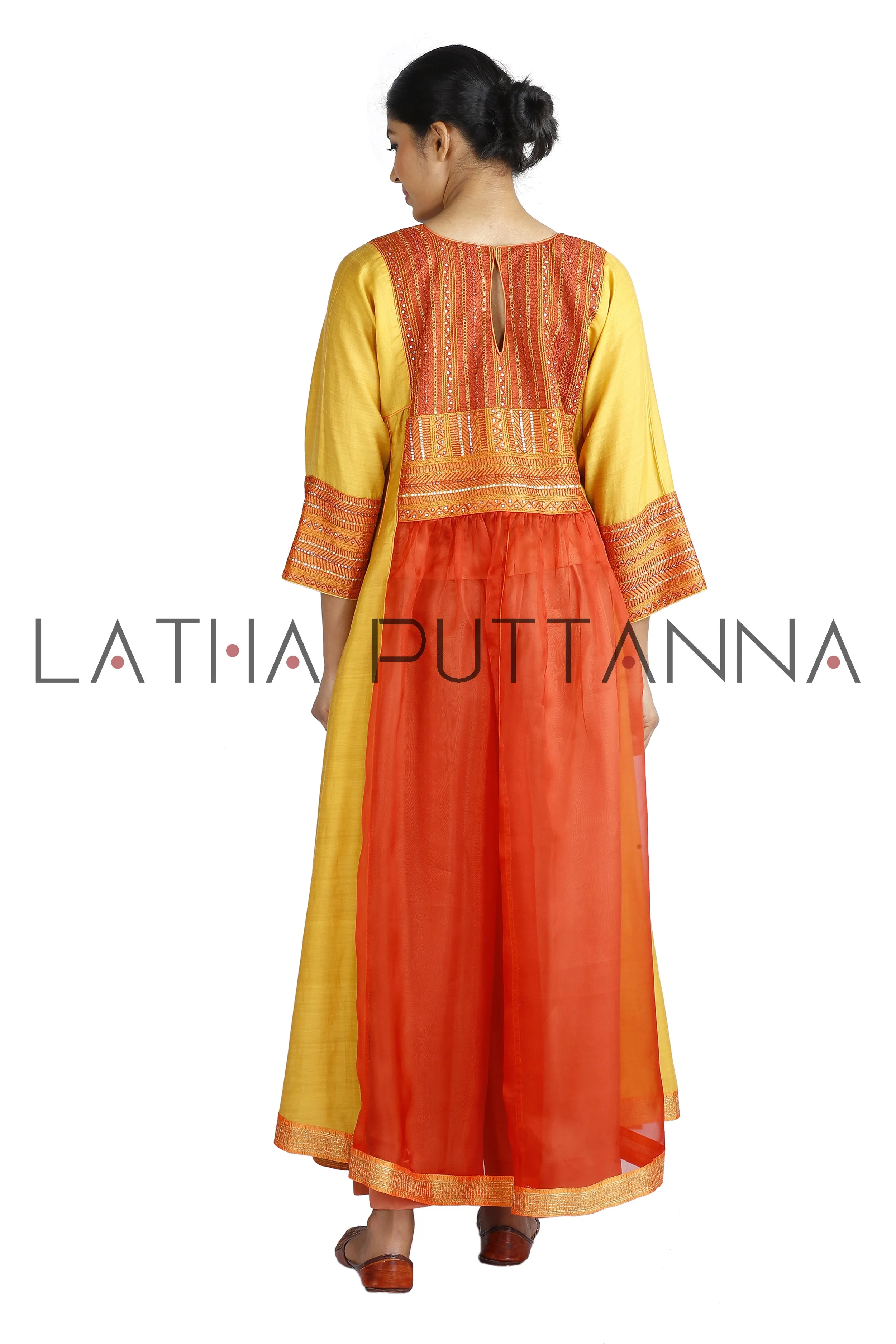Orange & Yellow Salwar
