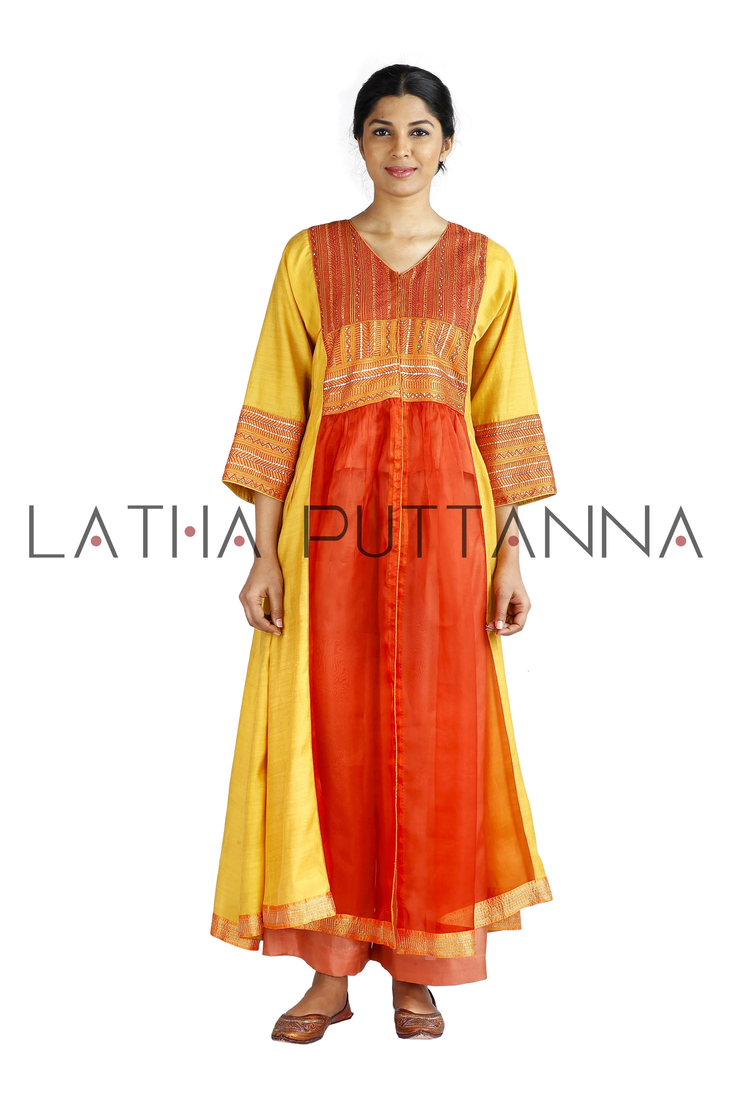 Orange & Yellow Salwar