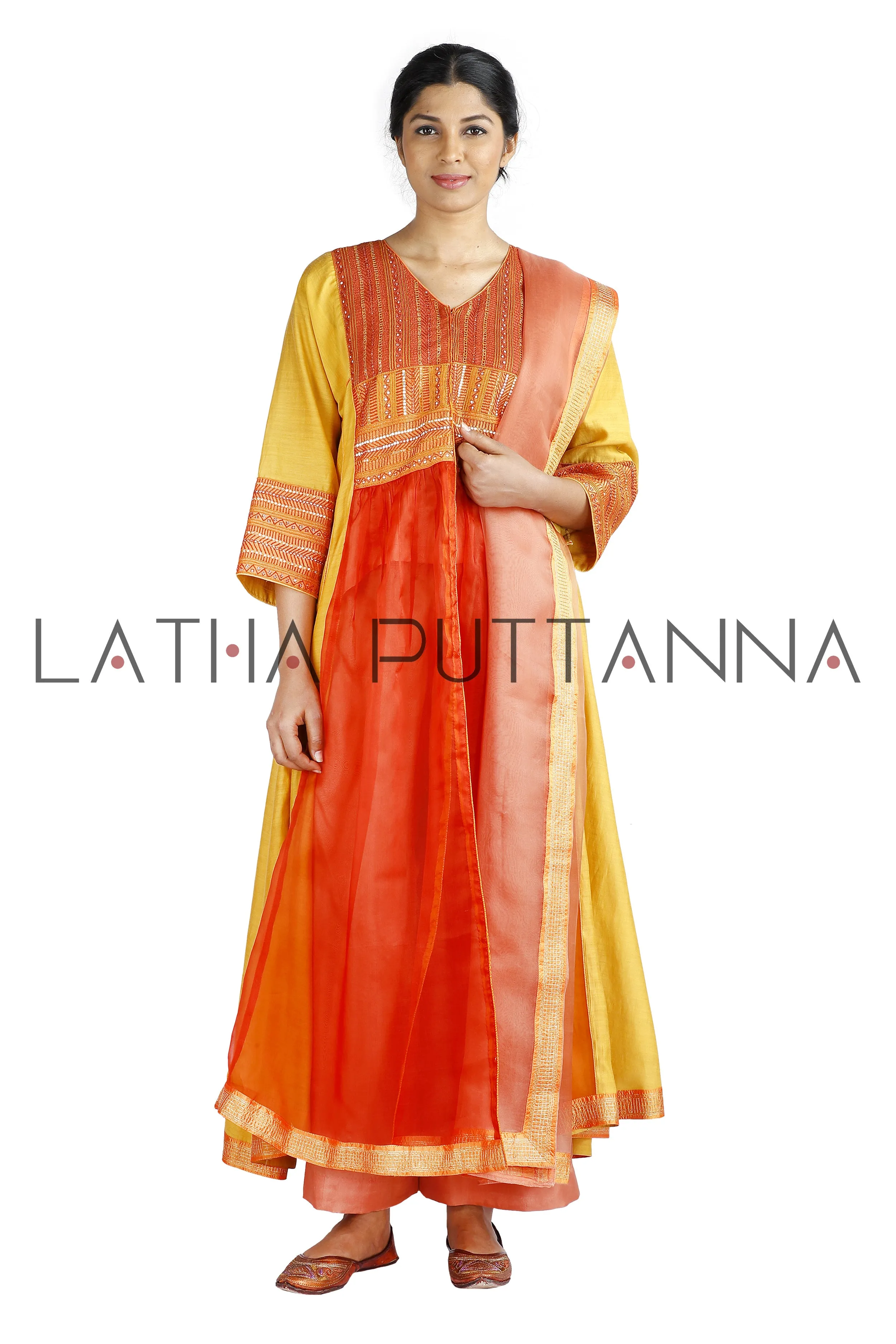 Orange & Yellow Salwar