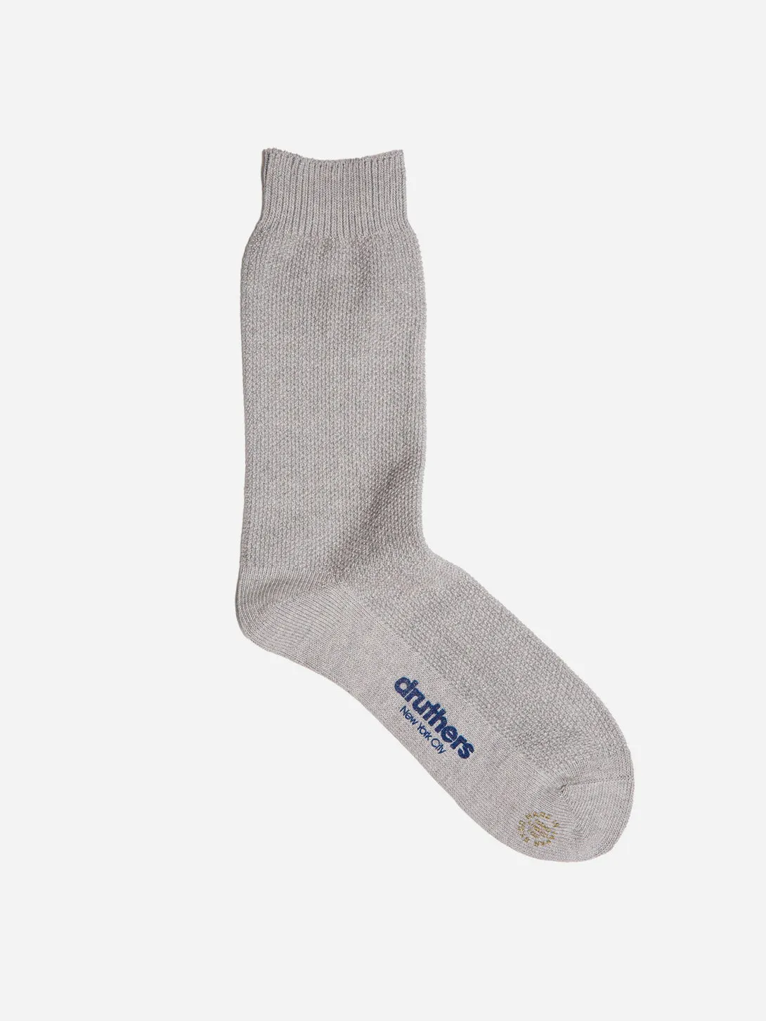 Organic Cotton Pique Dress Sock