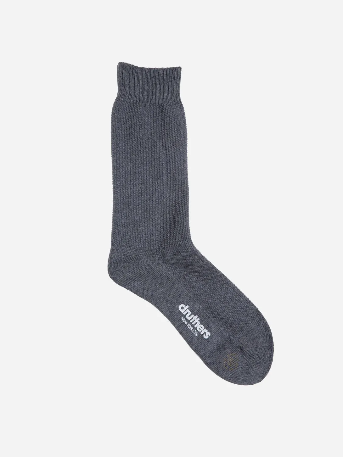 Organic Cotton Pique Dress Sock