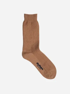 Organic Cotton Pique Dress Sock