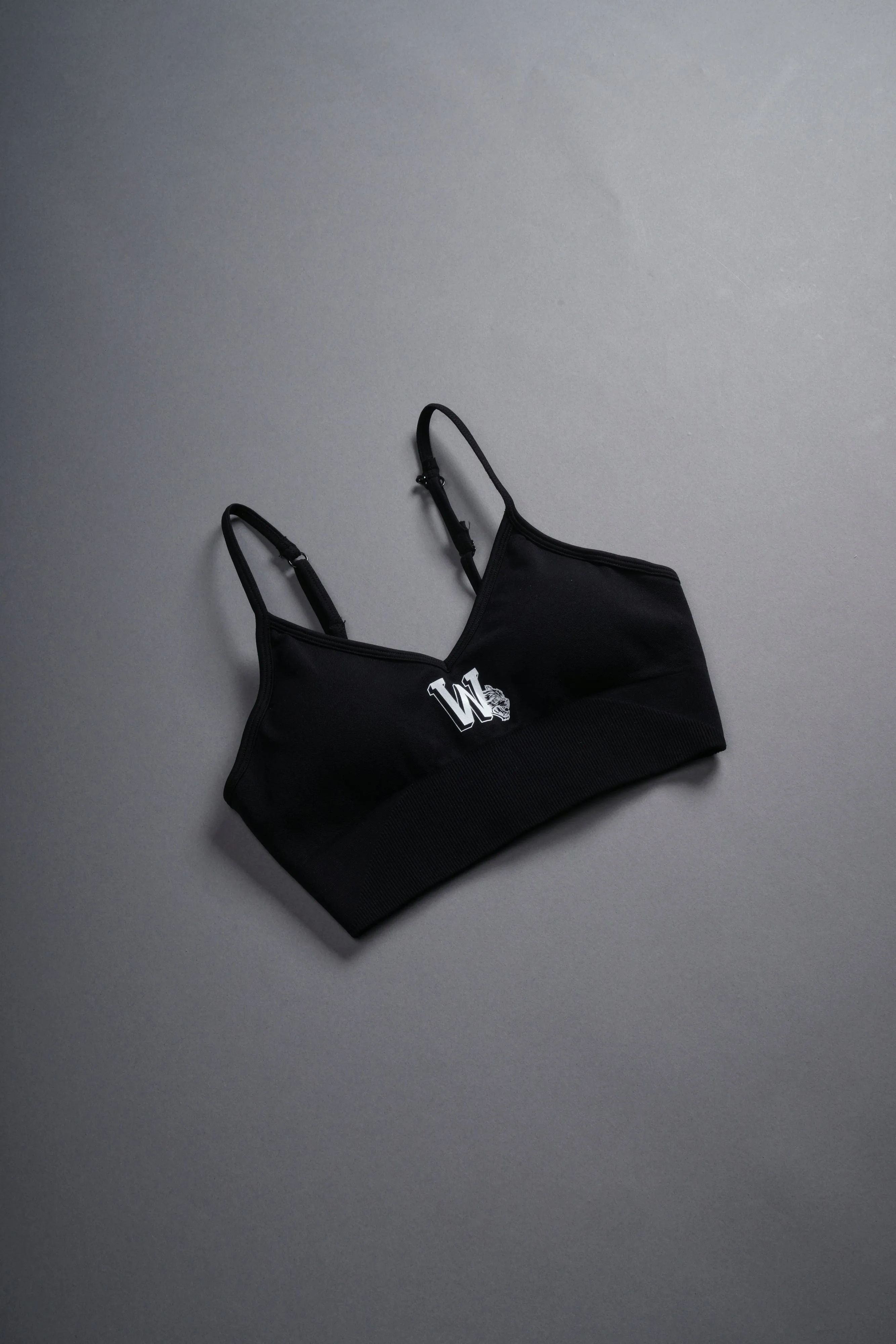 Our Stamp "Everson Seamless" Sports Bra in Black