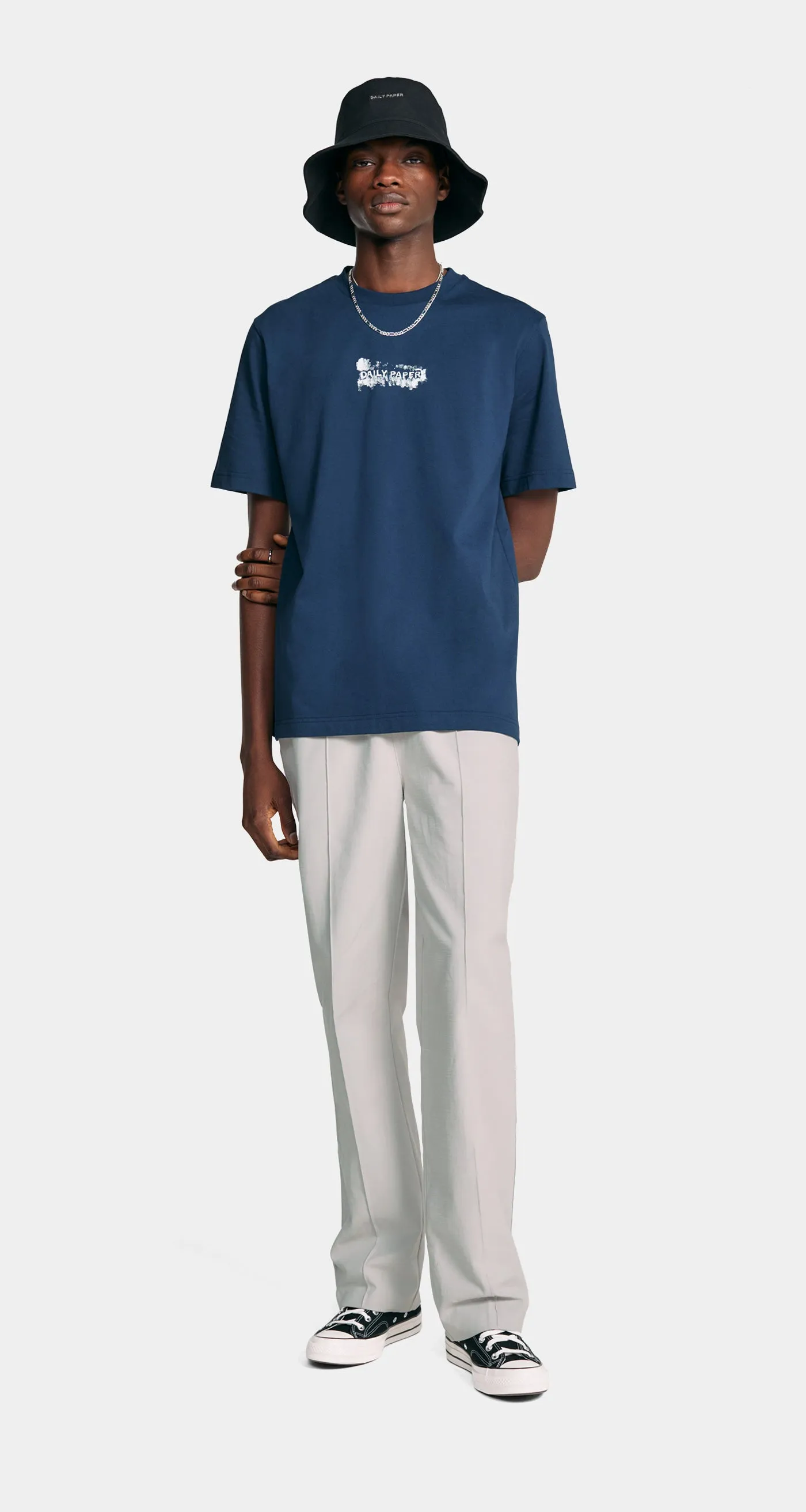 Peagant Blue Scratch Logo T-Shirt