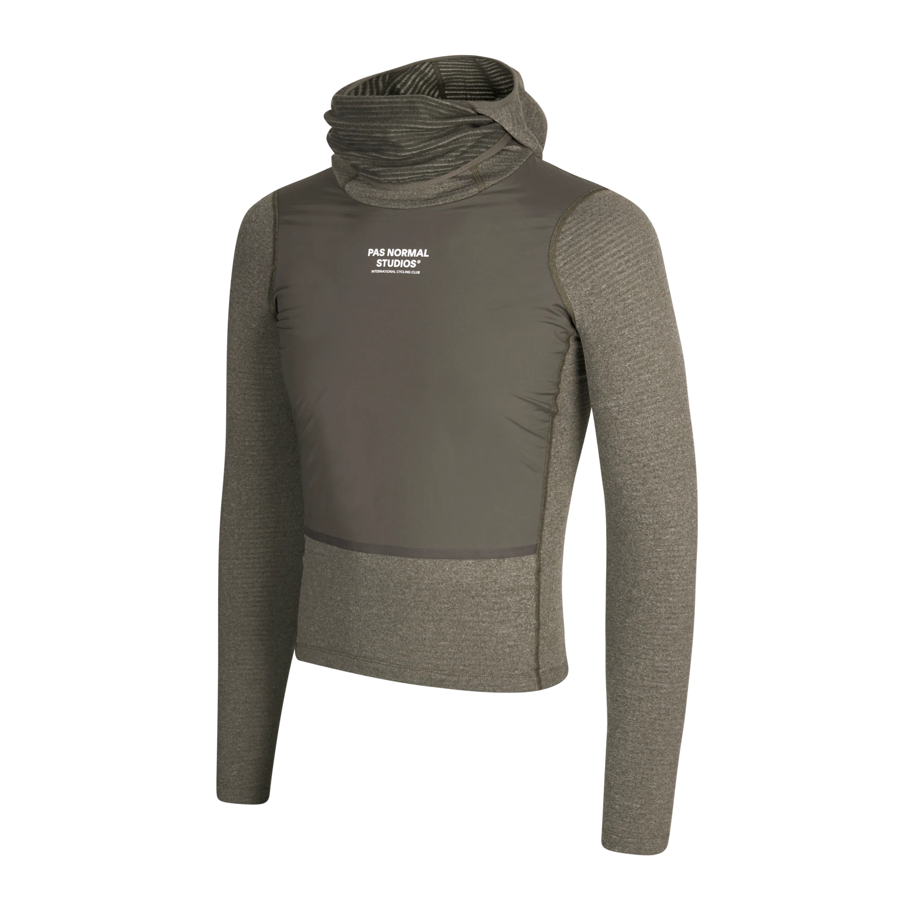 PNS Thermal Hooded Longsleeve Windproof Baselayer Dark Stone