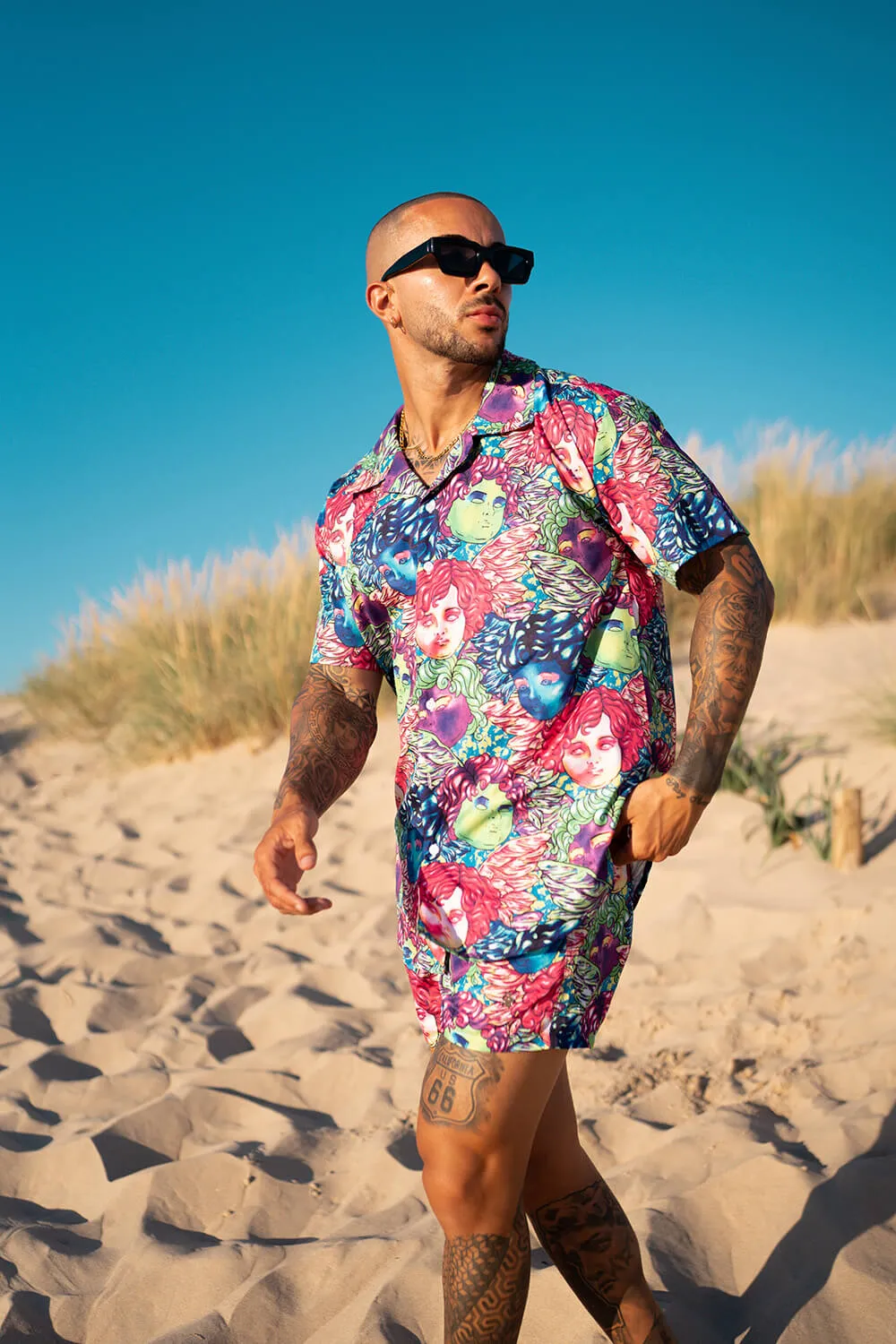 Resort Shirt - Neon Cherub