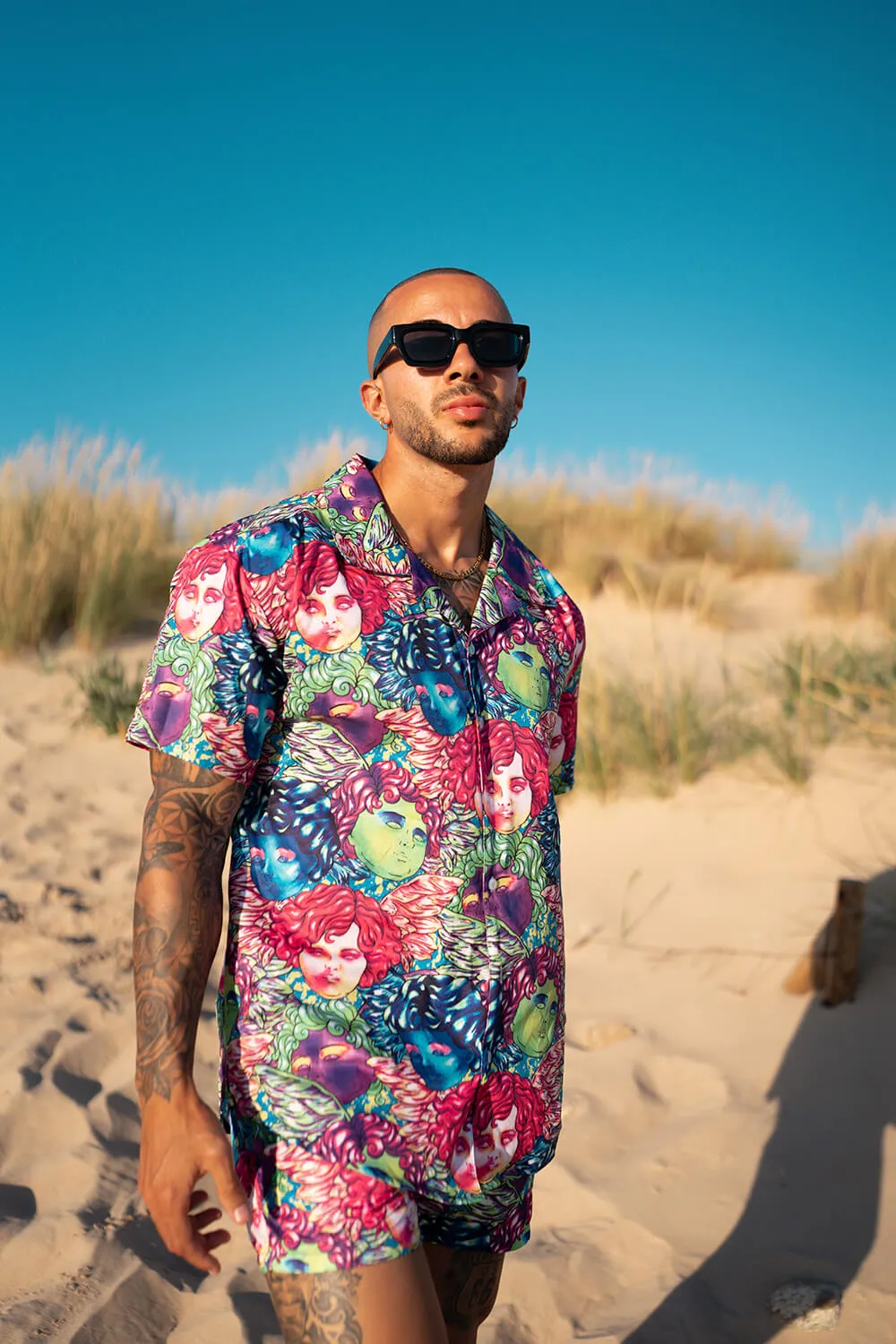 Resort Shirt - Neon Cherub