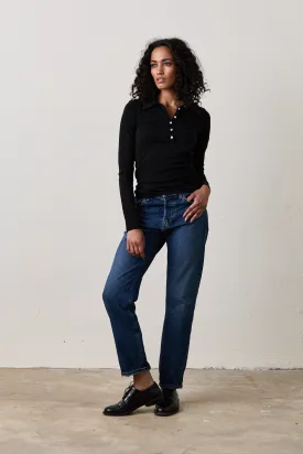 RORY COLLARED HENLEY / BLACK