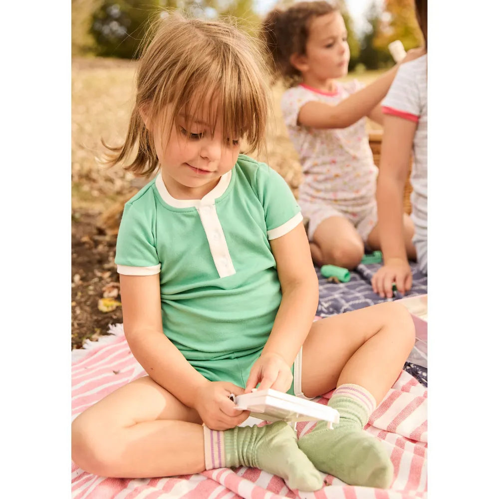 Short Pima Jammies -- Green
