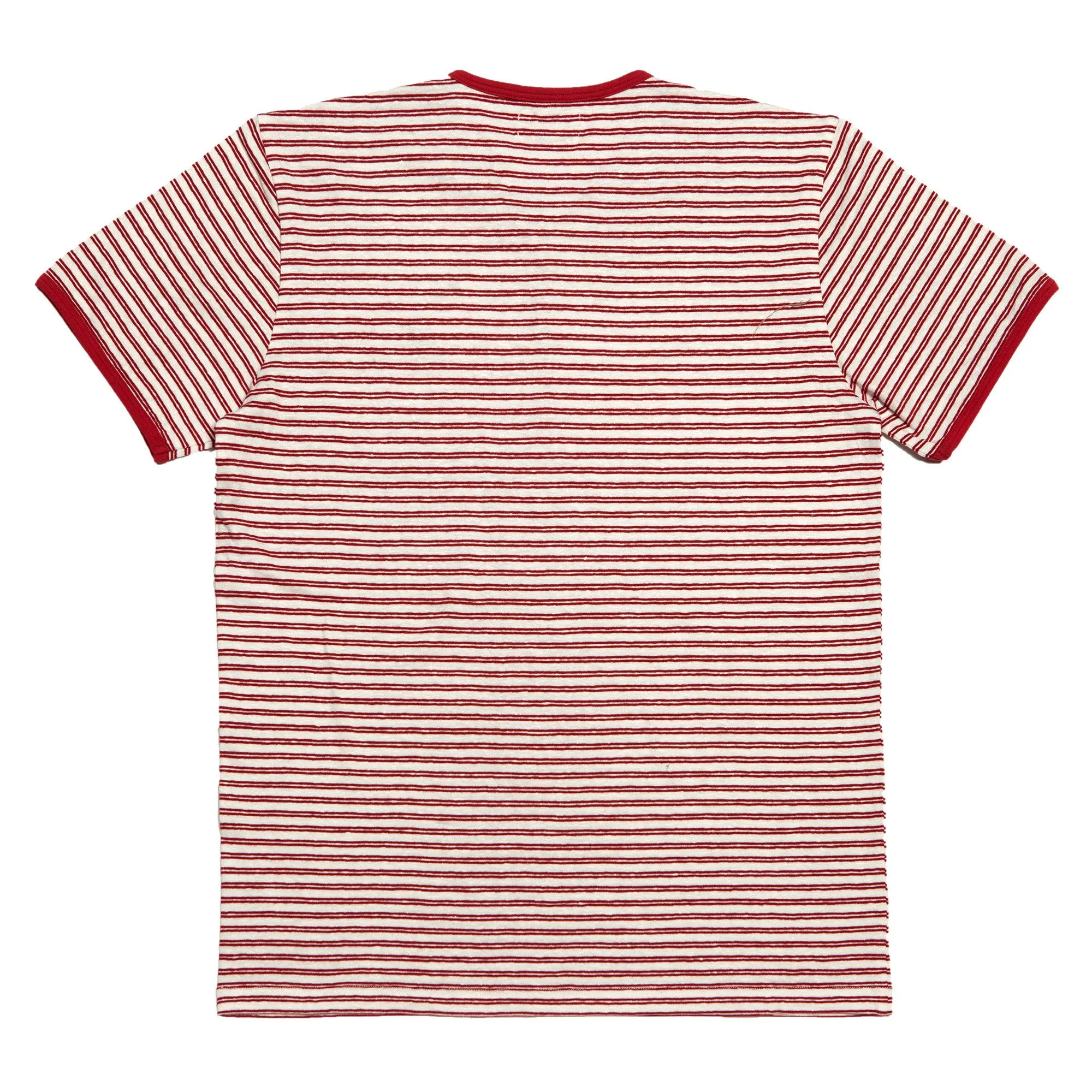 SHORT-SLEEVE STRIPED HENLEY