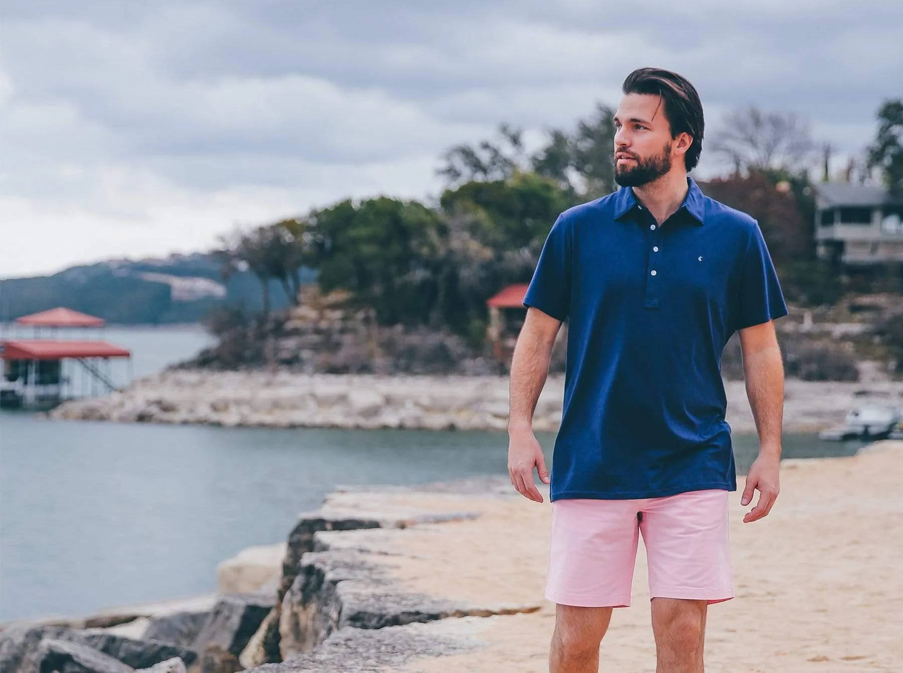 Slim Fit Top-Shelf Range Polo - Navy Blue