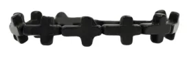 Stacker Stretch Bracelet - Black Cross
