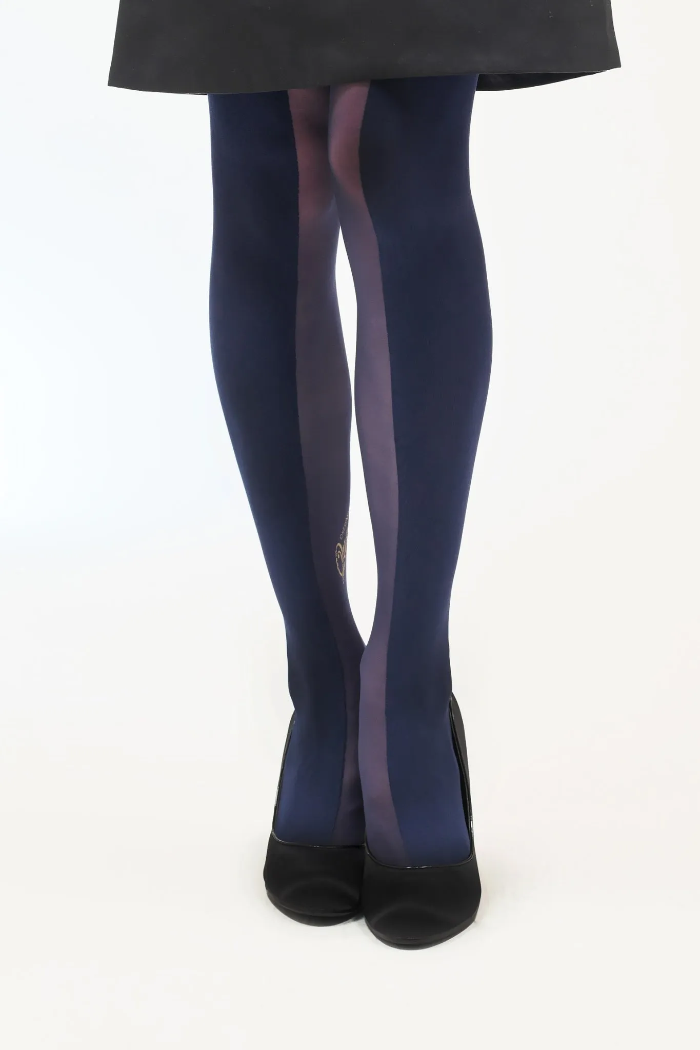 TATTOO TIGHTS / Navy navy