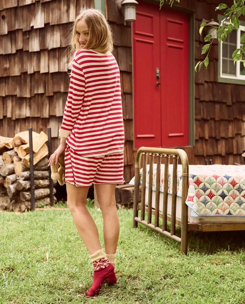 The Great - The Sleep Henley in Cane Stripe