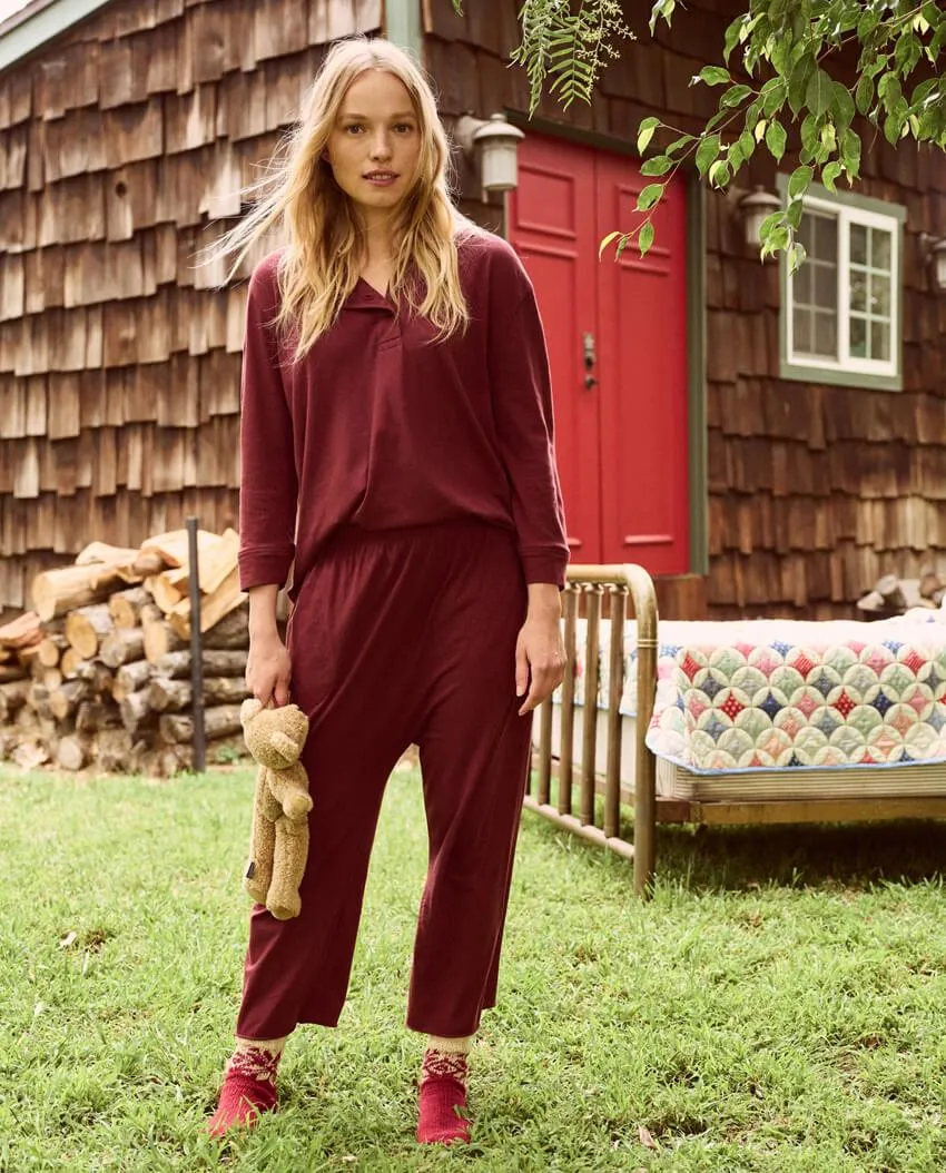 The Great - The Sleep Henley in Maroon