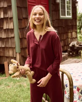 The Great - The Sleep Henley in Maroon