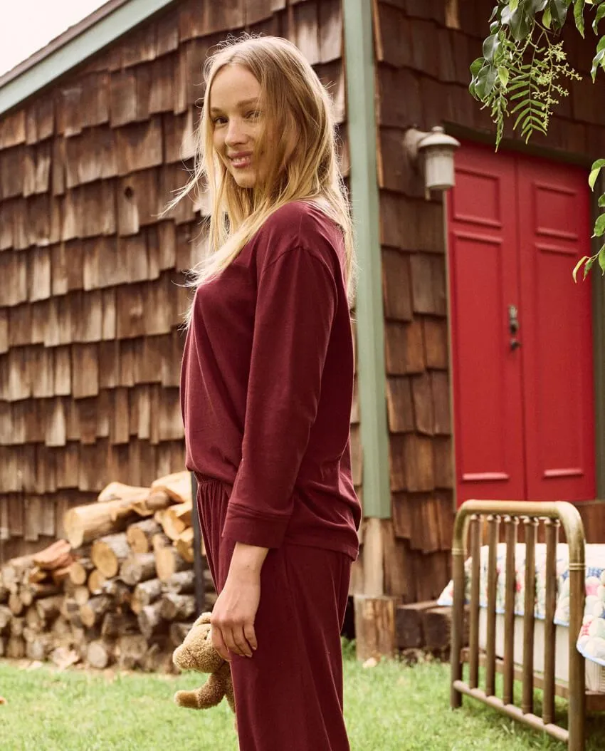 The Great - The Sleep Henley in Maroon