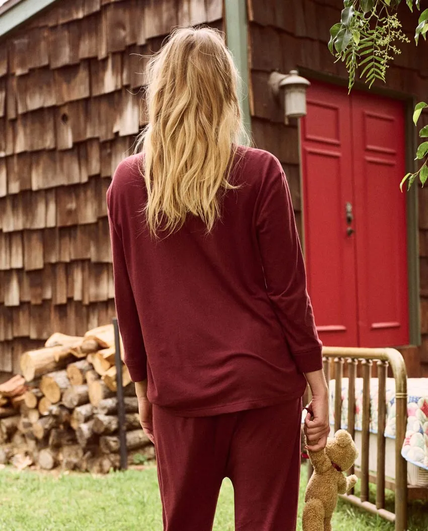 The Great - The Sleep Henley in Maroon