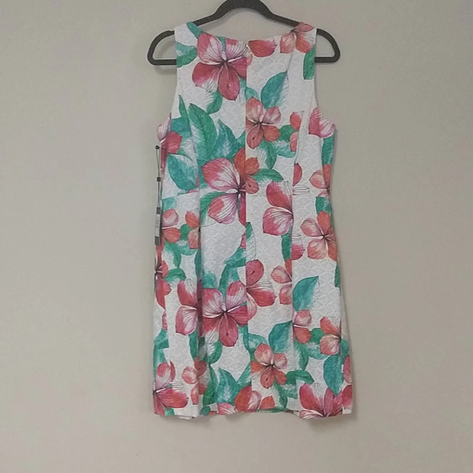 Tommy Hilfiger Eyelet Hibiscus Fit and Flare Dress