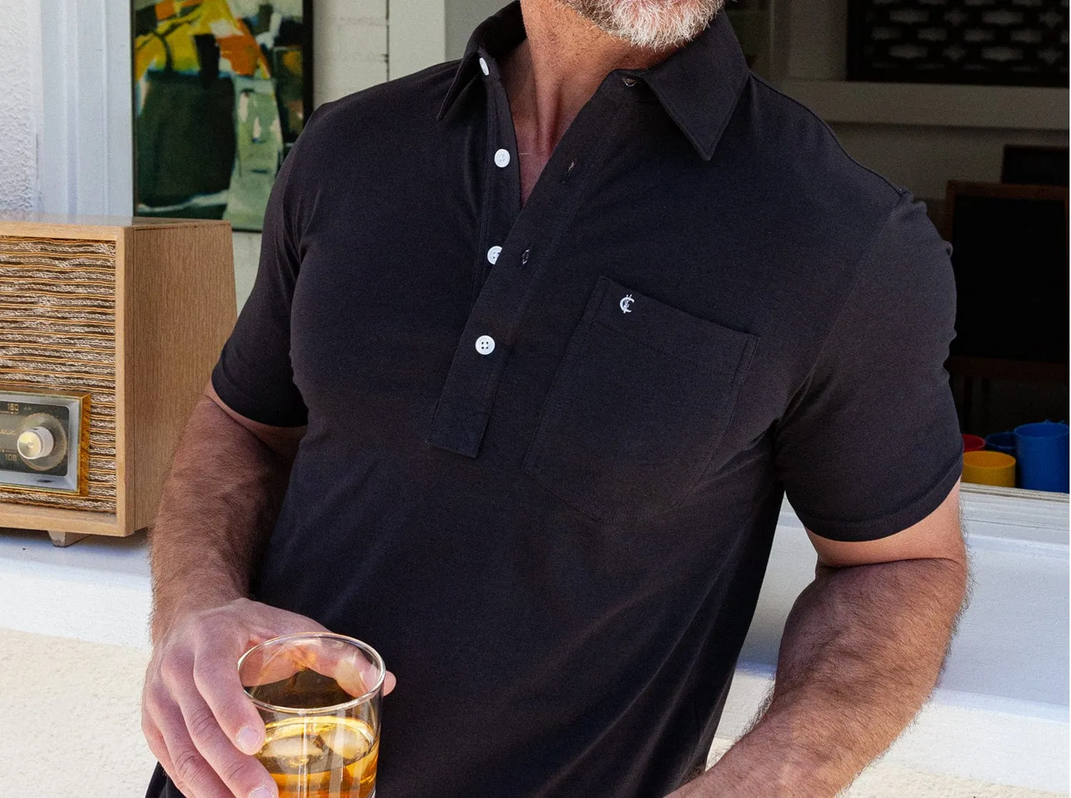 Top-Shelf Players Shirt - Black Top