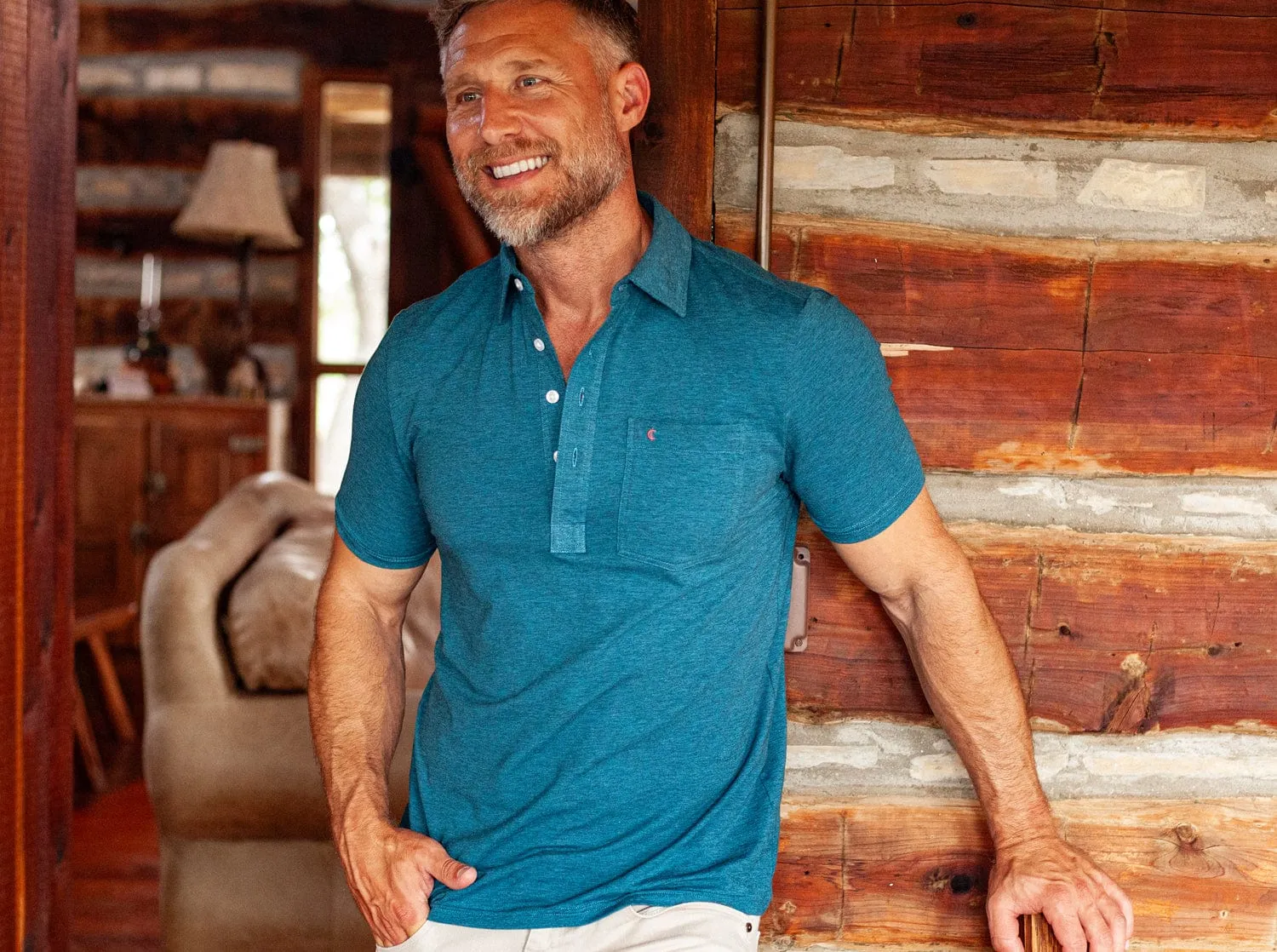 Top-Shelf Players Shirt - Indigo Microstripe