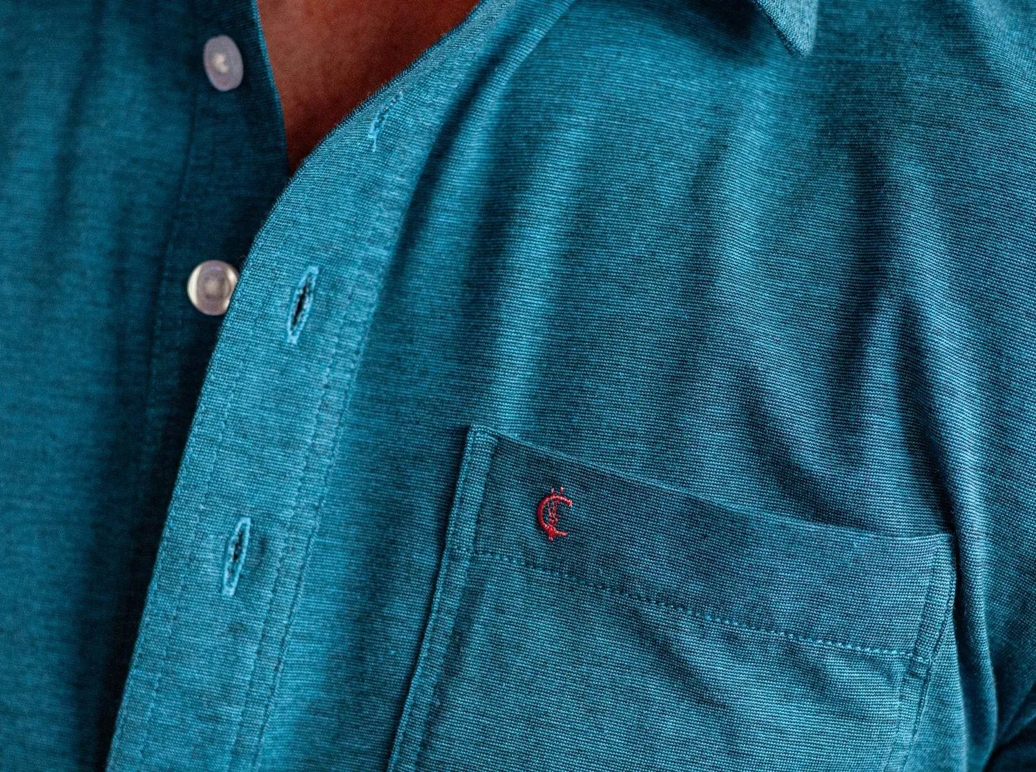 Top-Shelf Players Shirt - Indigo Microstripe