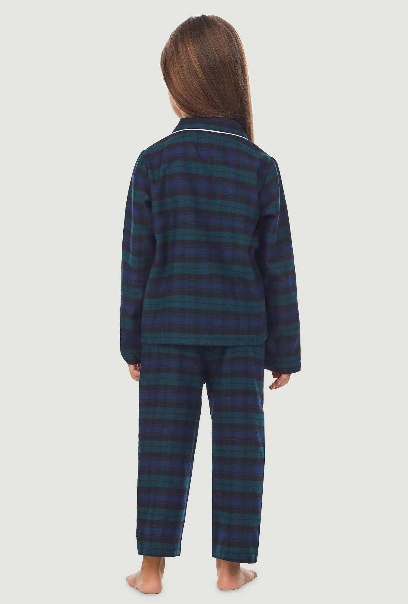 Unisex Toddler & Kids Black Watch Plaid Pajama Set