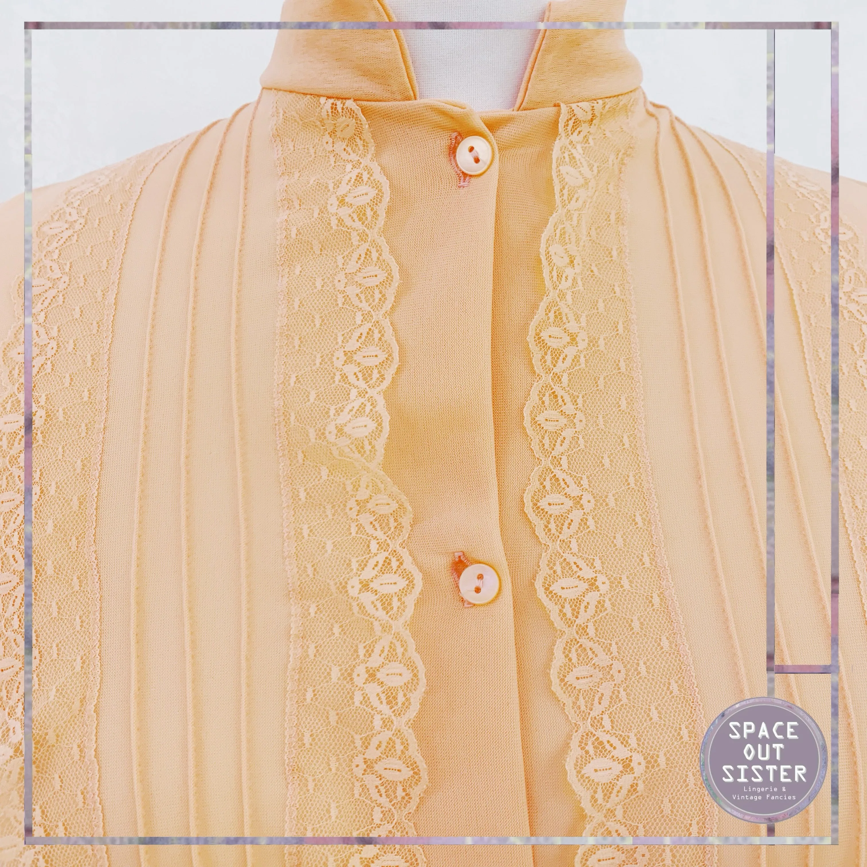 Vintage Light Orange Thermal Lined Nightdress