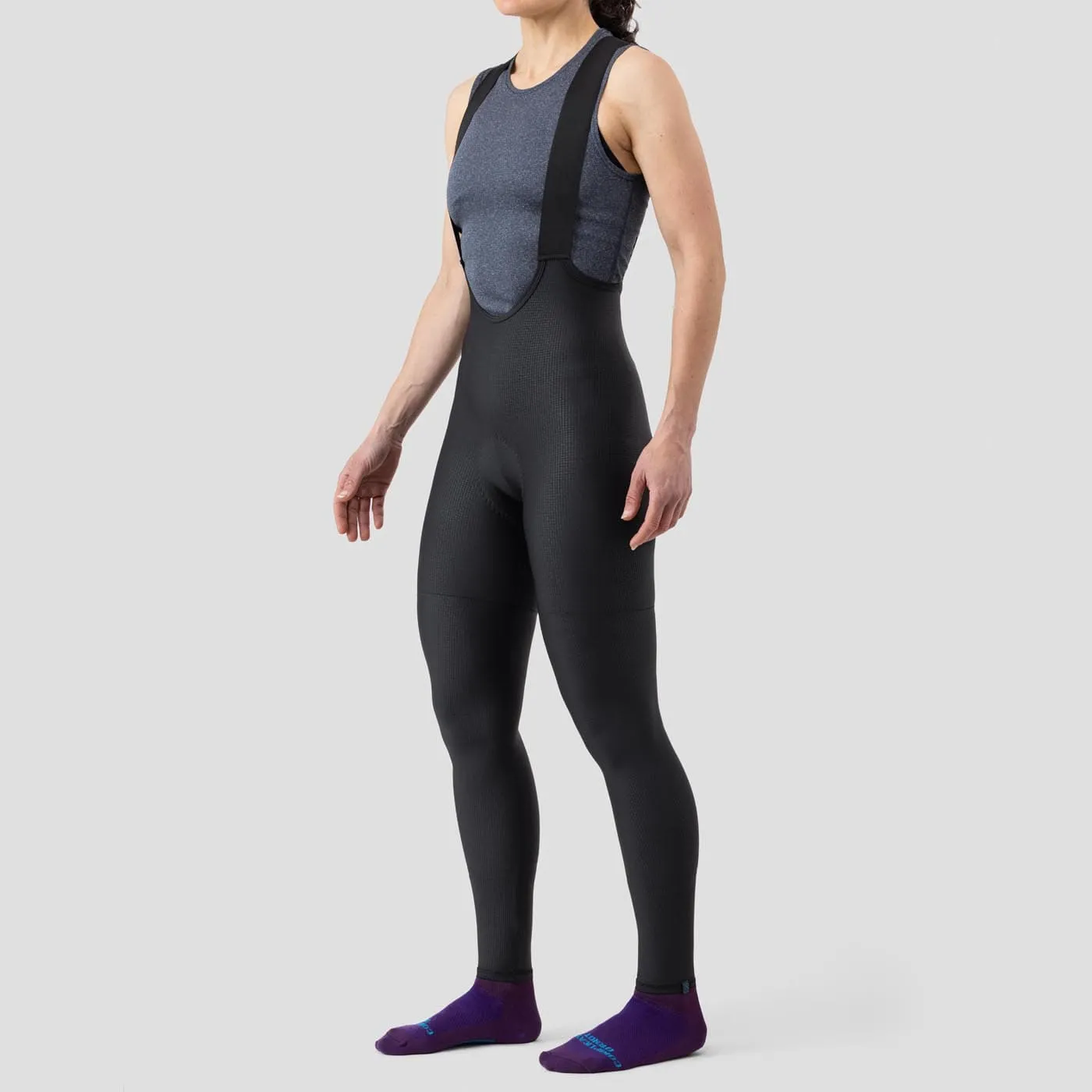 Women's Droptail Bib Tight - Obsidian