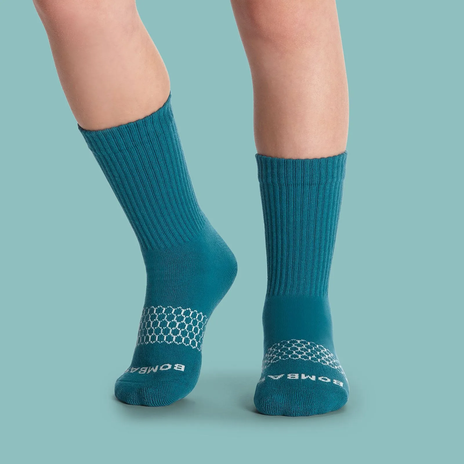 Youth Solids Calf & Ankle Sock 8-Pack
