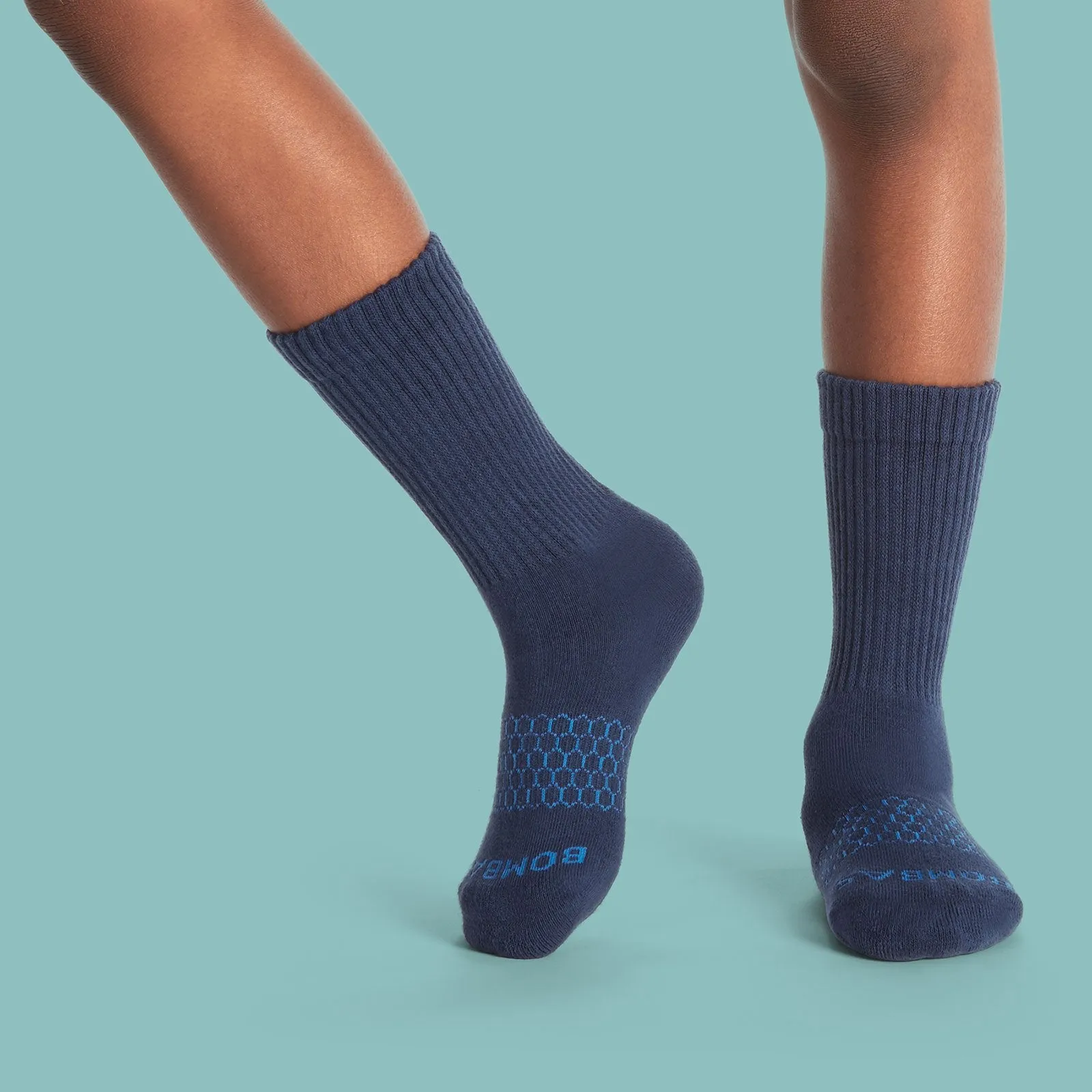Youth Solids Calf & Ankle Sock 8-Pack